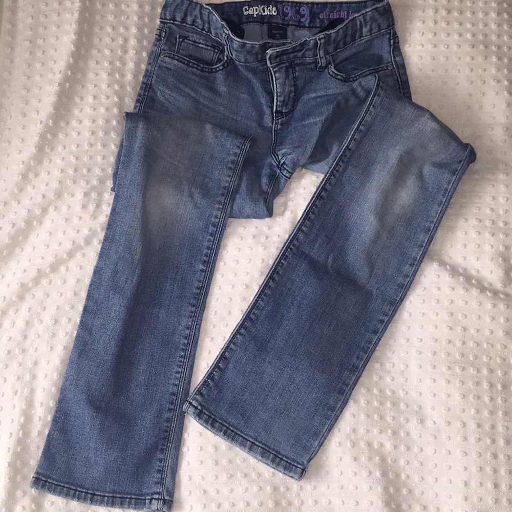 GapKids straight legged blue jeans girls size 10